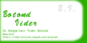 botond vider business card